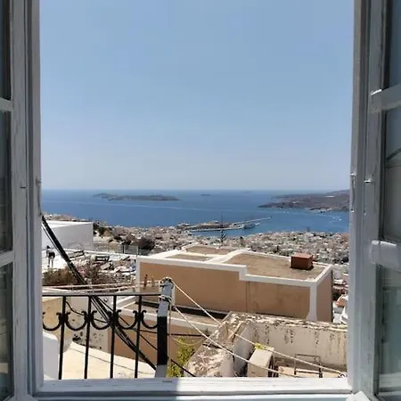 Jasmine Sea View With Blooming Patio * Ano Syros